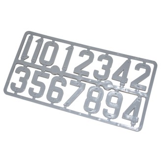 Plastic numbers on hive - DE